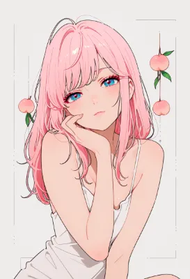 桃色の少女の甘いため息