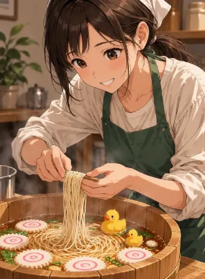 立派な麺になるんでちゅよ〜🎶