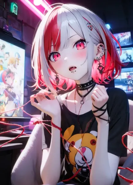 ピアス少女