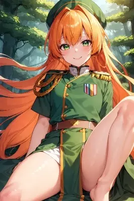 行軍が続くと足がむくんじゃうよね…隊長、ちょっと揉んでくれない？