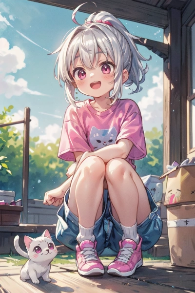 「子猫がいたよー♪」