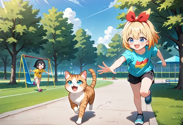 公園であそぶぅ