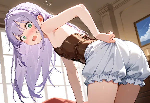 【かぼちゃパンツ】ビオラの着替え