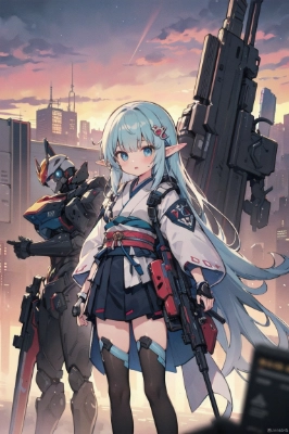 和風サイバーパンクエルフさん