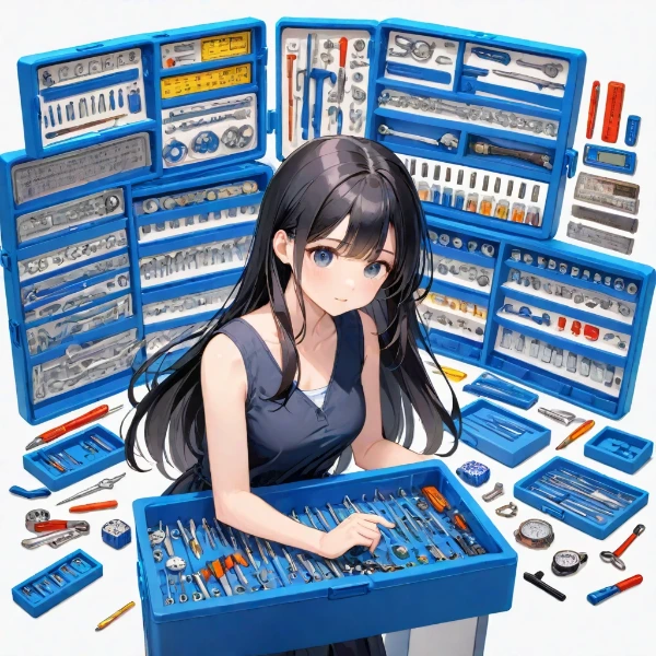 青い工房の少女発明家