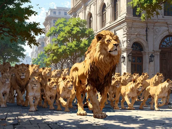 (3枚)　百獣の王の王は・・