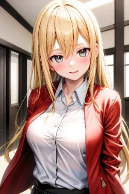 金髪女子