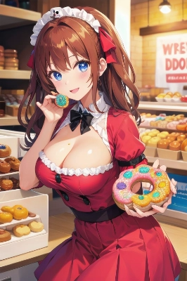 美少女　ドーナツ
