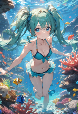 海の中