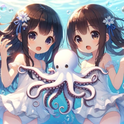 しろいたことおんなのこ