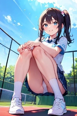 テニス部キャプテンのパンチラ