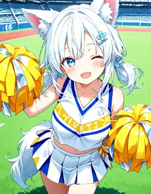 ケモミミ美少女達のえっちな発情期 チアガール編②