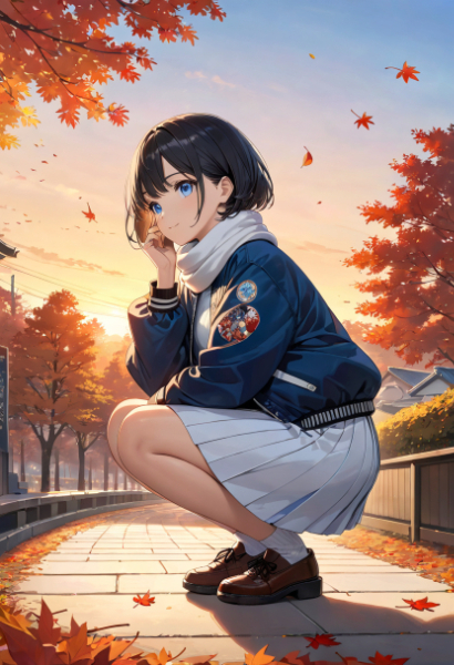 夕暮れ時の待ち合わせ