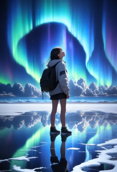 オーロラに導かれし少女の旅