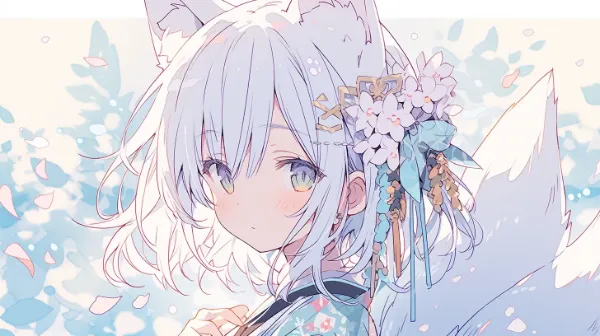 桜舞う狐娘の春の約束