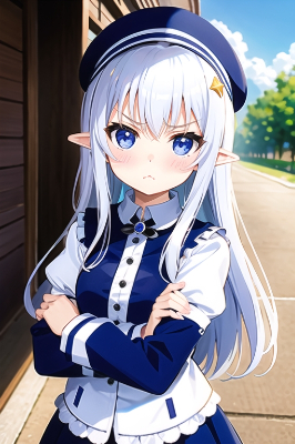 不機嫌な女の子