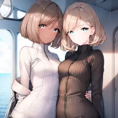 船旅、女二人