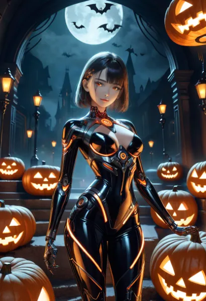 サイボーグ淑女のハロウィン