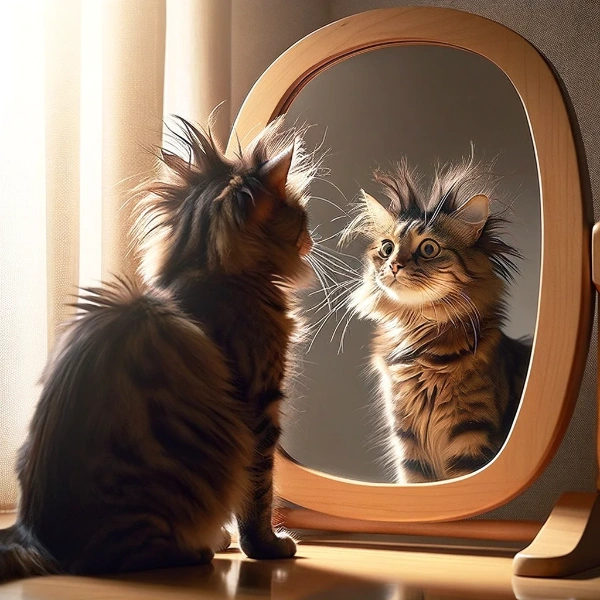 寝癖がすごい猫さん