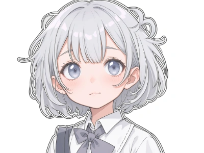 gray short hair