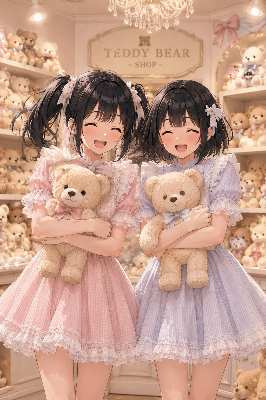 双子とテディベアの秘密の聖域