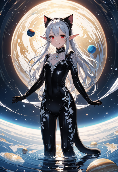 銀髪猫耳少女の宇宙漂流