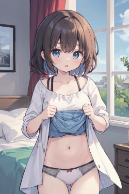 見せてくれる娘さん