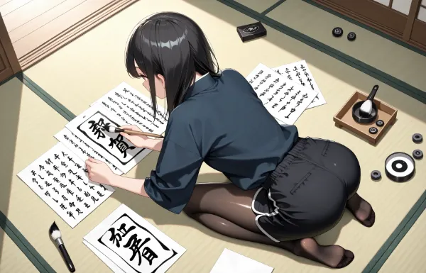 書き初めと言うより手紙かメニューみたい