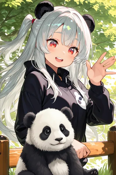 「ちょっと、私の所に寄ってきたよ！可愛いー♪」