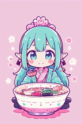 大きなラーメン