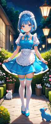 夜のお庭