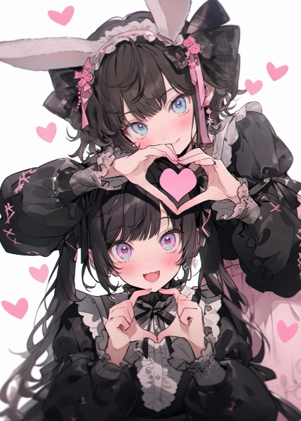 ダブルハート♡