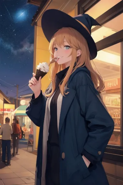 砂浜の魔女とアイスクリーム