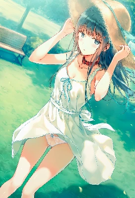 白ワンピース清楚ちゃん