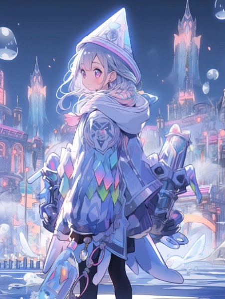 No.685 投稿作品MIX　氷の魔法使い✕プラズマガール