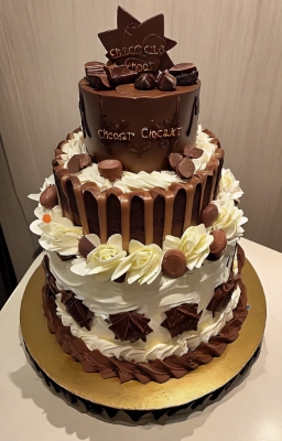 ガトーショコラ誕生日ケーキ