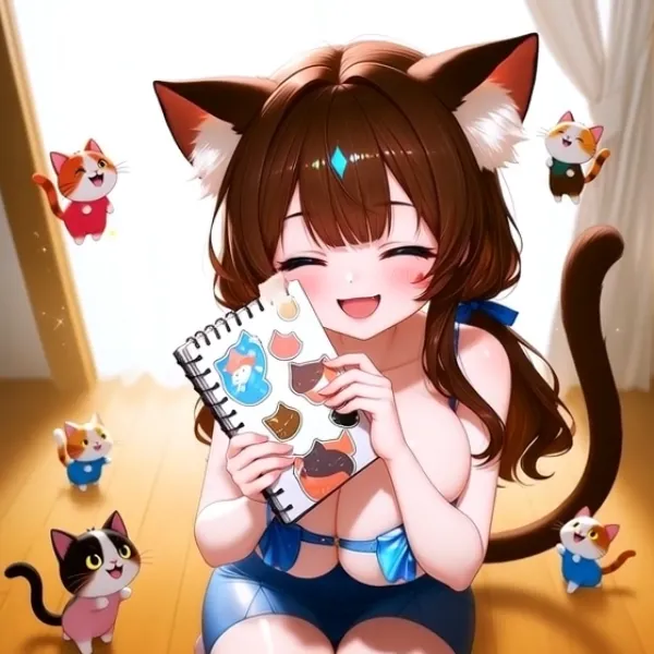 手帳になった猫又さん