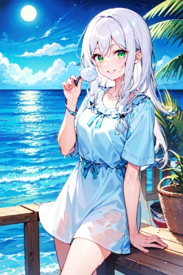 リゾートにて