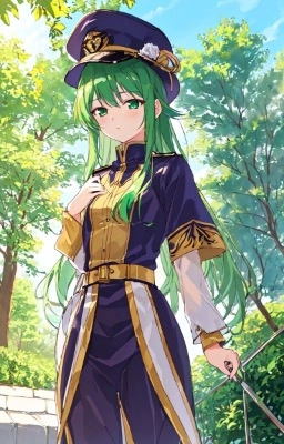 green hair