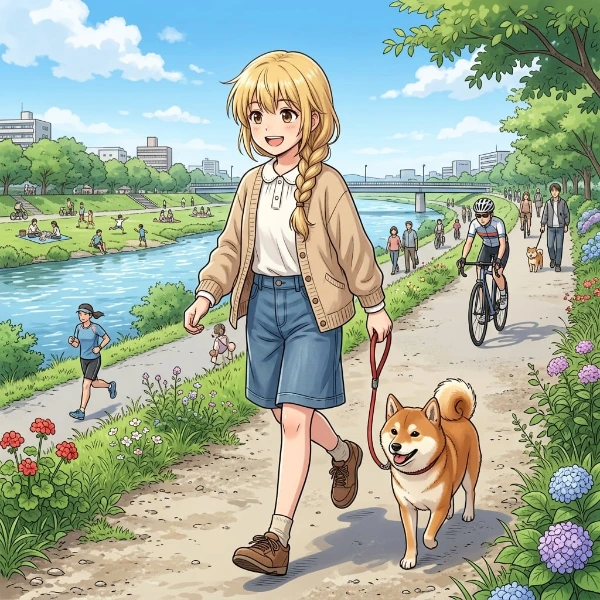 犬の散歩
