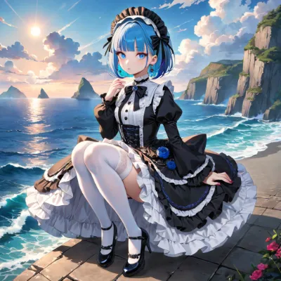 午後の海辺