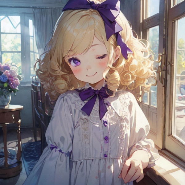 上手にウィンクできました