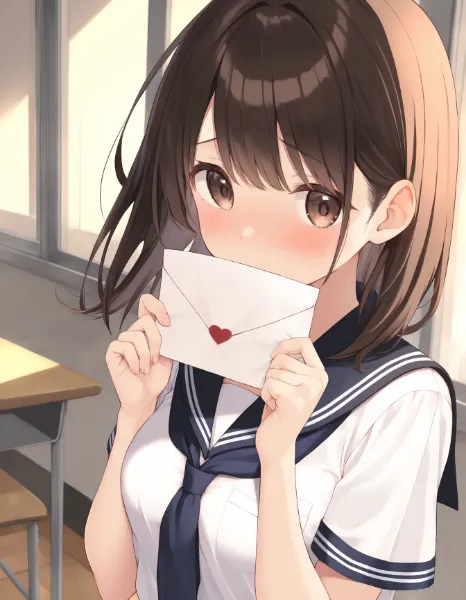 教室の片隅で届いたラブレター