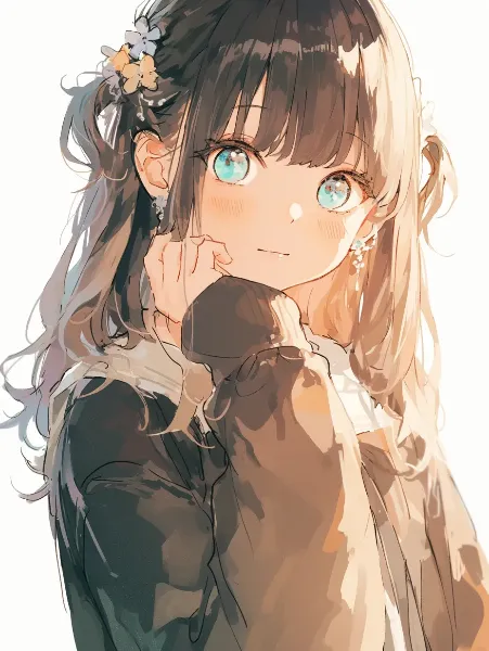 花飾りの少女と秘密の約束。