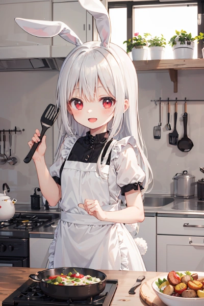 キッチンでの料理姿（各キャラ）