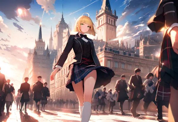 スコットランドの街並を歩く