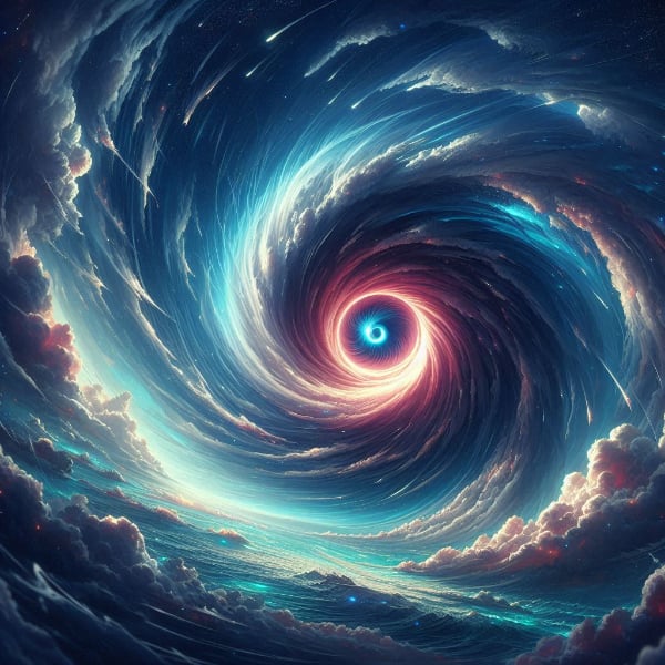 綺麗な台風の目