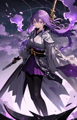 紫髪の武装少女