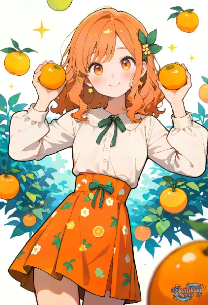 オレンジの産地のご当地キャラみたい・・・
