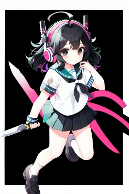 うちの子(なんかナイフっぽいもの持ってるやつ)